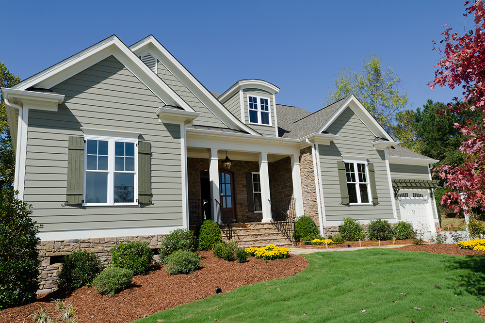 New construction house seen while preforming home inspection services